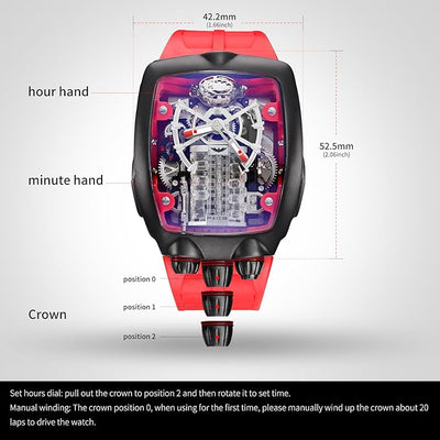 FEICE  Crystal Japanese Movement Supercar Wristwatch