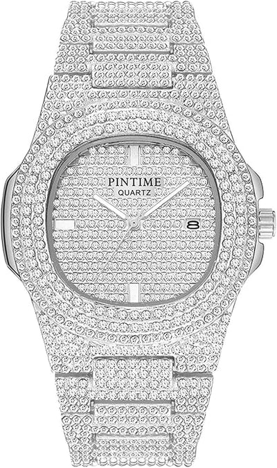 PINTIME Luxury Unisex Diamond Watch