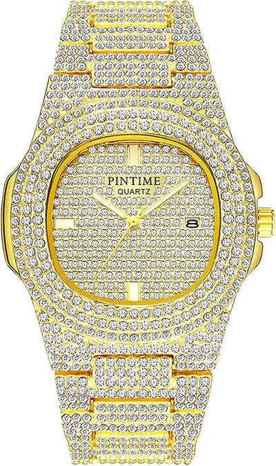 PINTIME Luxury Unisex Diamond Watch