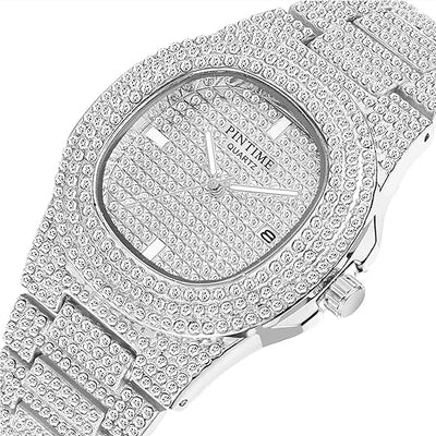 PINTIME Luxury Unisex Diamond Watch